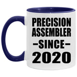 Precision Assembler Since 2020 - 11oz Accent Mug Purple