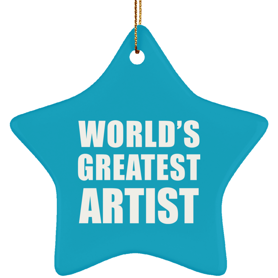 World's Greatest Artist - Star Ornament