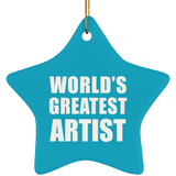 World's Greatest Artist - Star Ornament
