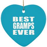 Best Gramps Ever - Heart Ornament