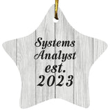 Systems Analyst Established Est. 2023 - Star Ornament F