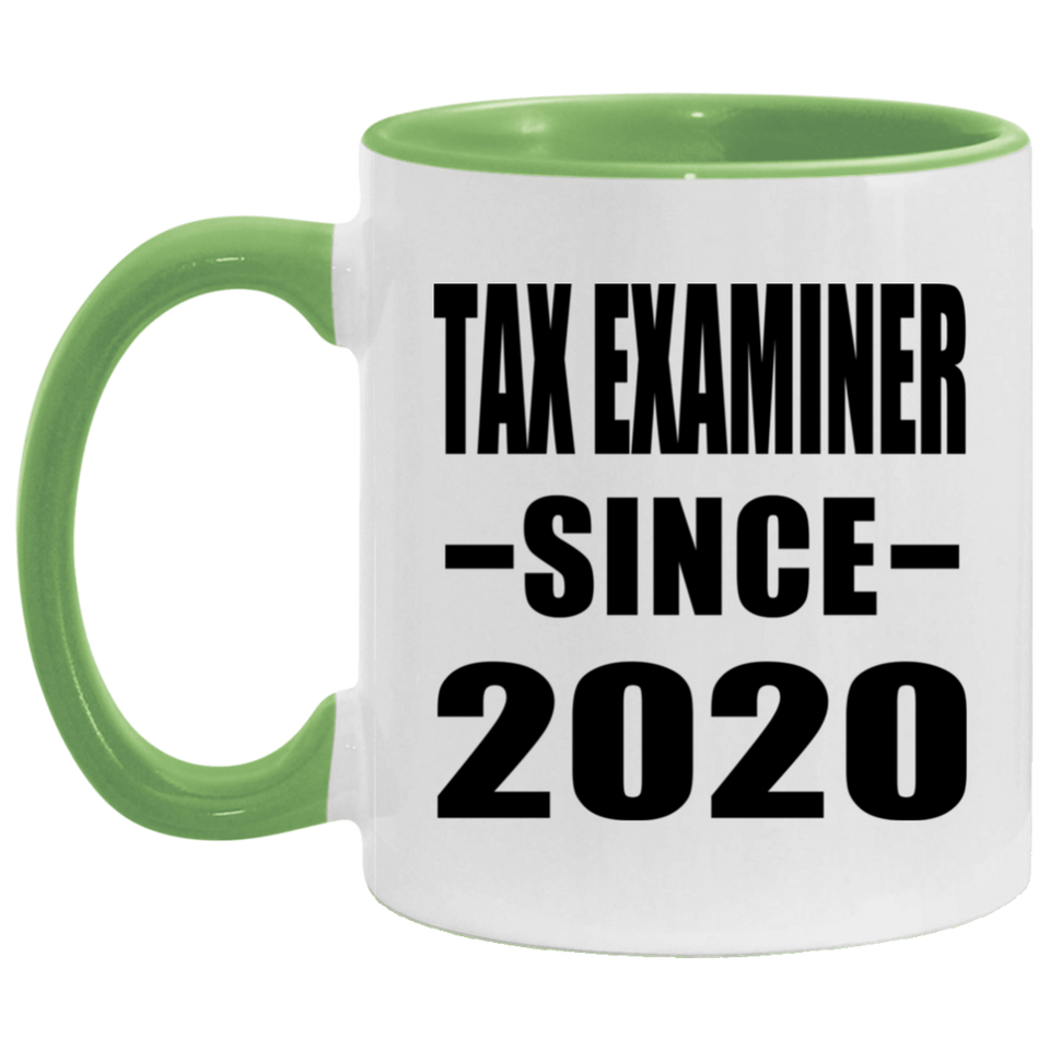 Tax Examiner Since 2020 - 11oz Accent Mug Green