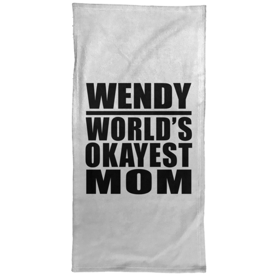 Wendy World's Okayest Mom - Hand Towel