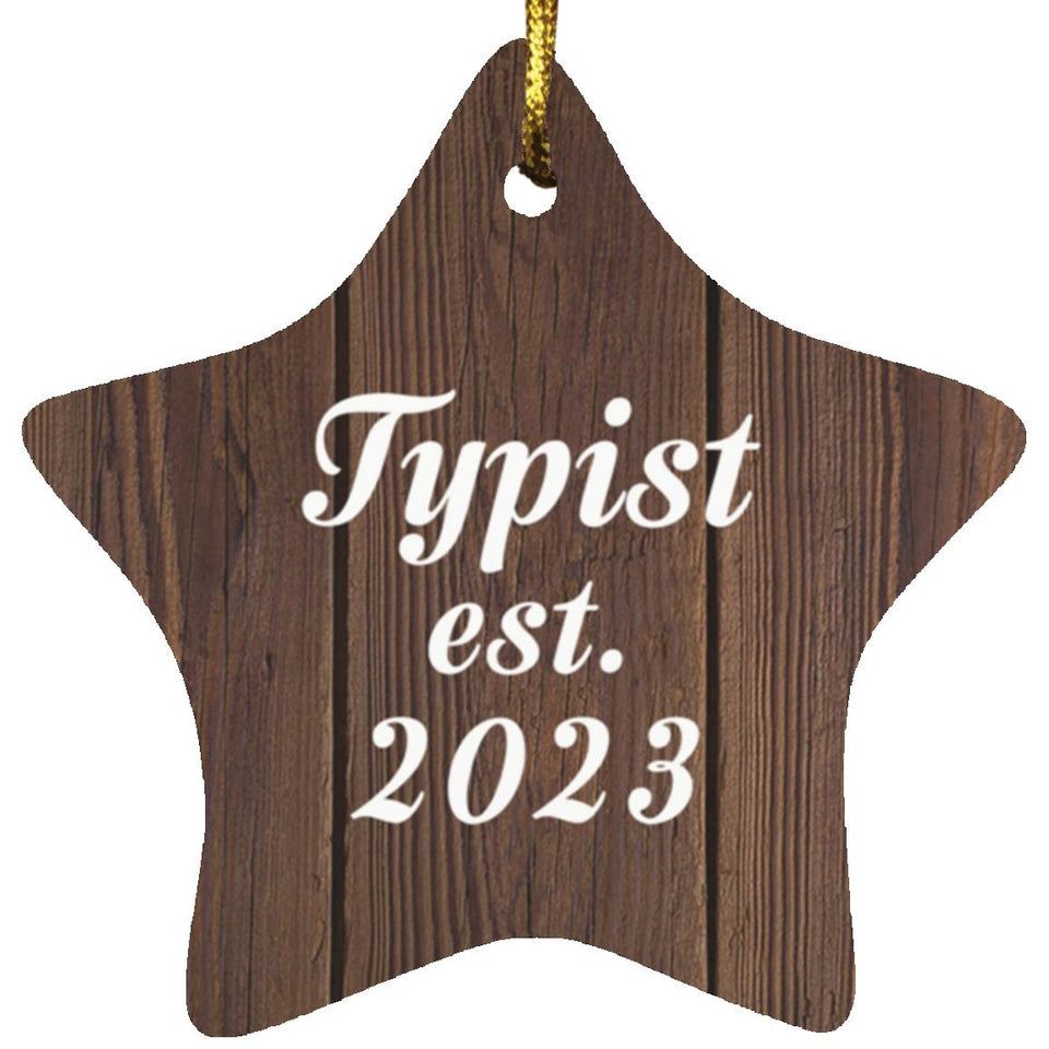 Typist Established Est. 2023 - Star Ornament D