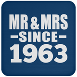 61st Anniversary Mr & Mrs Since 1963 - Drink Coaster