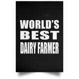 World's Best Dairy Farmer - Poster Portrait
