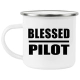 Blessed Pilot - 12oz Camping Mug