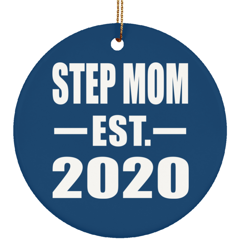 Step Mom Established EST. 2020 - Circle Ornament
