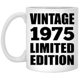 49th Birthday Vintage 1975 Limited Edition - 11oz Coffee Mug