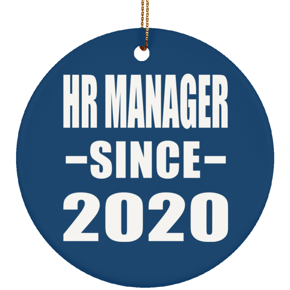 HR Manager Since 2020 - Circle Ornament