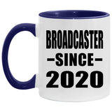 Broadcaster Since 2020 - 11oz Accent Mug Purple