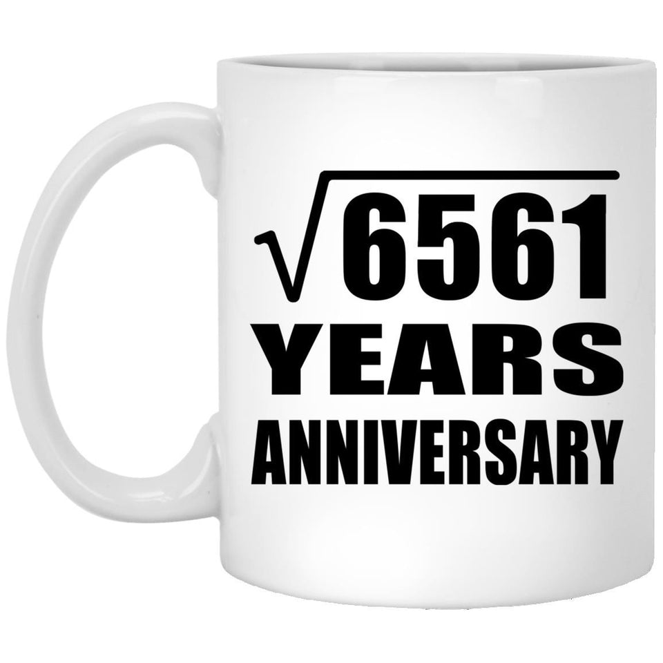81st Anniversary Square Root of 6561 Years Anniversary - 11oz Coffee Mug