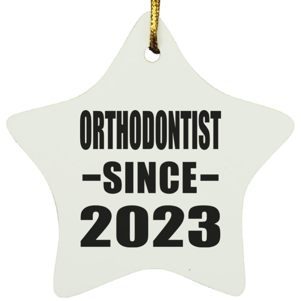 Orthodontist Since 2023 - Star Ornament