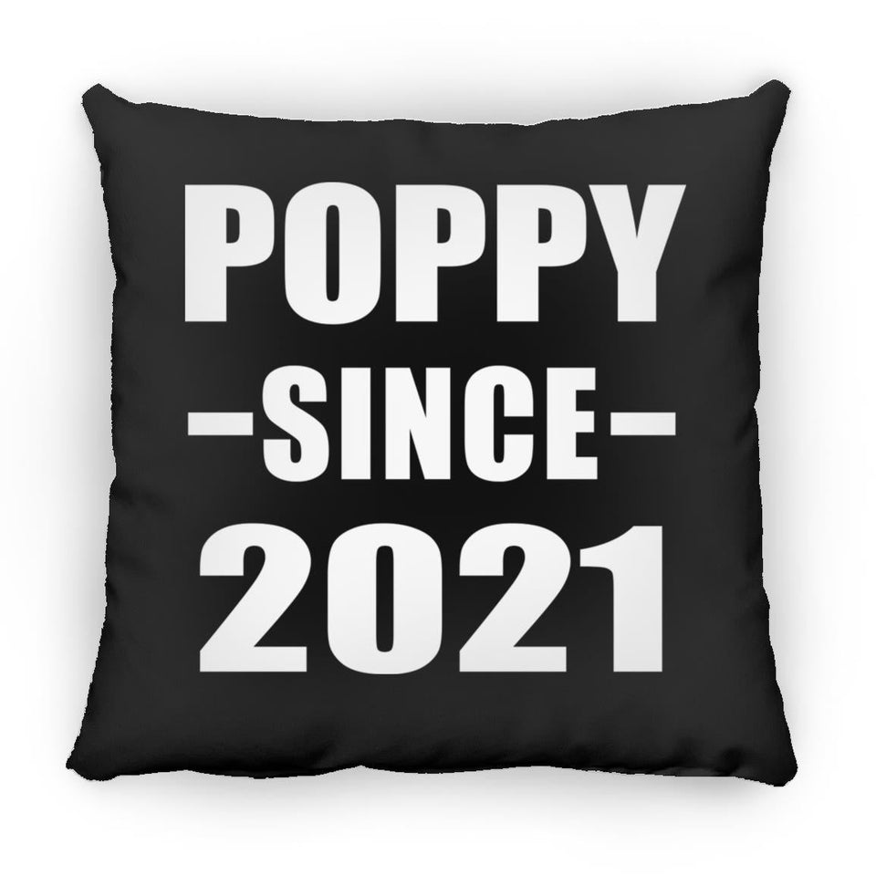 Poppy Since 2021 - Throw Pillow Black