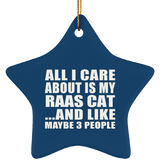 All I Care About Is My Raas Cat - Star Ornament