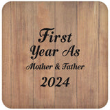 First Year As Mother & Father 2024 - Drink Coaster C