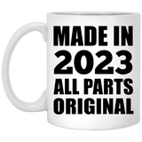 1st Birthday Made in 2023 All Parts Original - 11oz Coffee Mug
