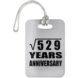23rd Anniversary Square Root of 529 Years Anniversary - Luggage Bag Tag