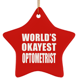 World's Okayest Optometrist - Star Ornament