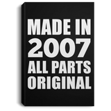 17th Birthday Made in 2007 All Parts Original - Canvas Portrait