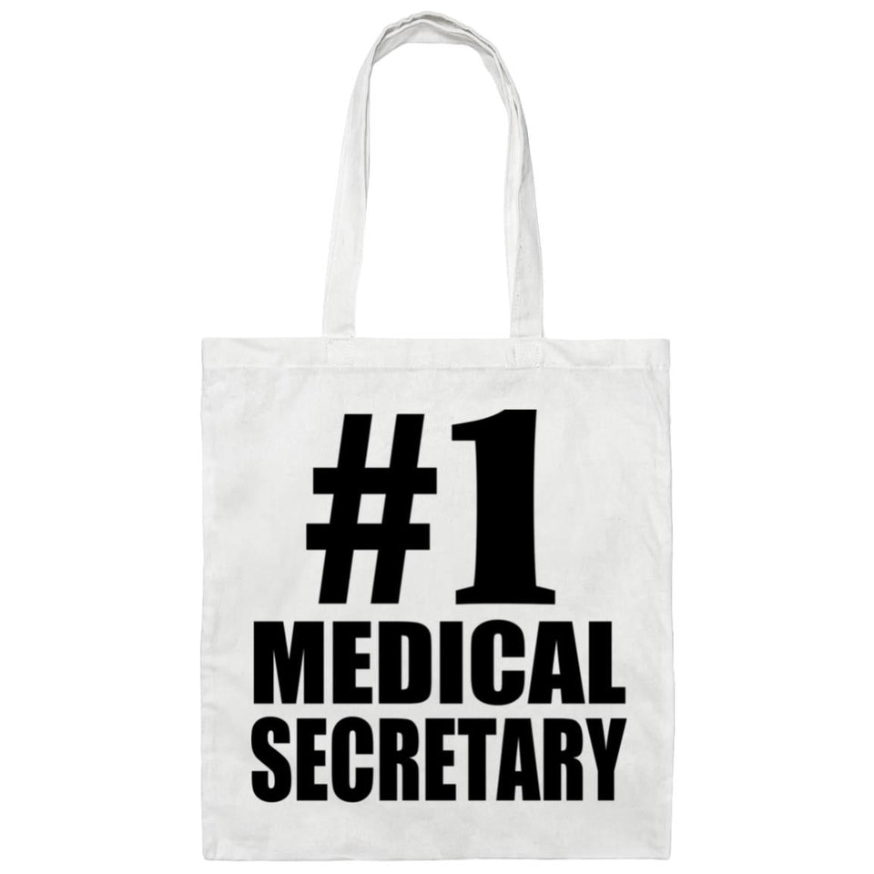 Number One #1 Medical Secretary - Tote Bag White
