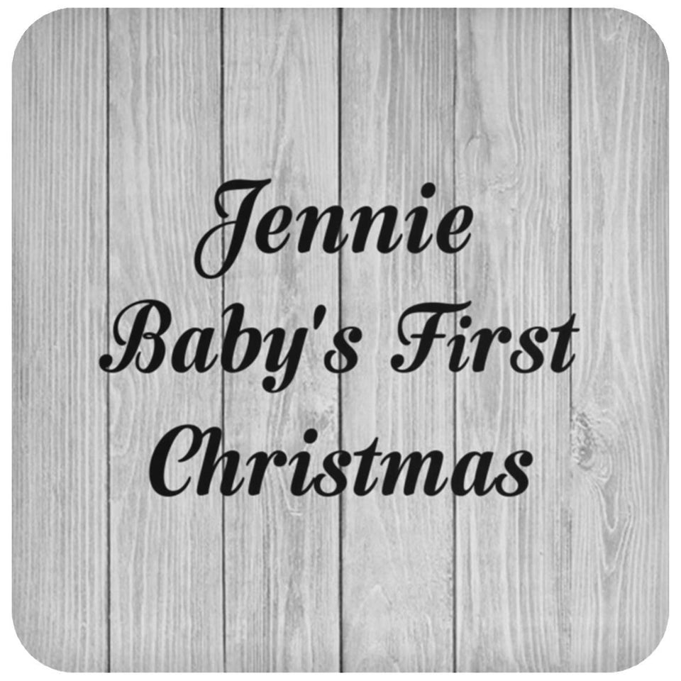 Jennie Baby's First Christmas - Drink Coaster F