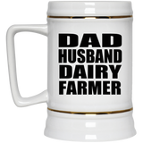 Dad Husband Dairy Farmer - Beer Stein