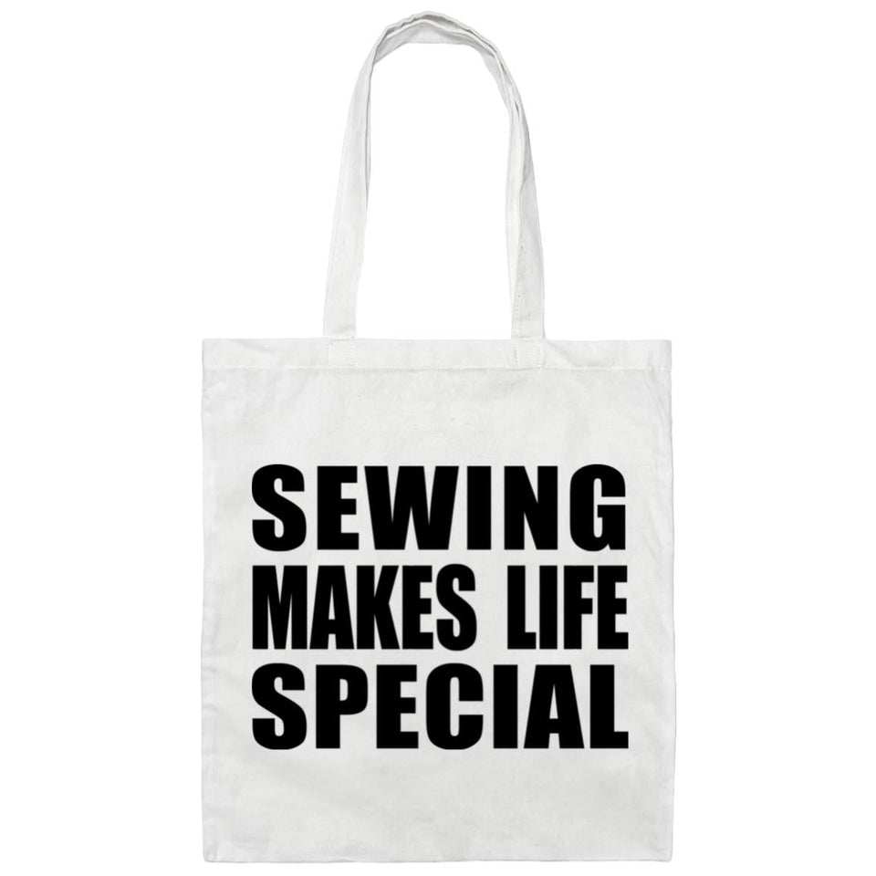 Sewing Makes Life Special - Tote Bag White