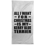 All I Want For Christmas Is My Kerry Blue Terrier - Hand Towel