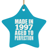 27th Birthday Made In 1997 Aged to Perfection - Star Ornament