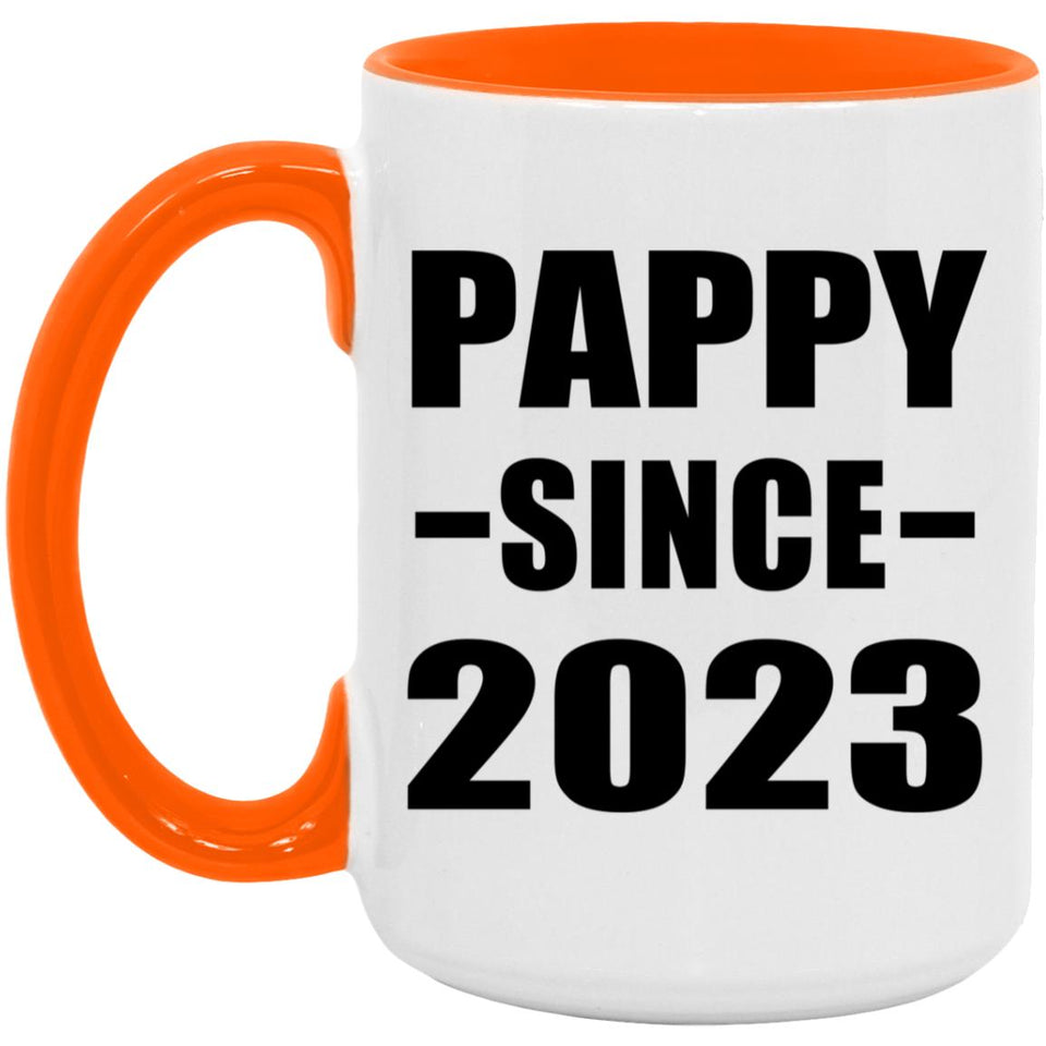 Pappy Since 2023 - 15oz Accent Mug Orange