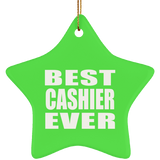 Best Cashier Ever - Star Ornament