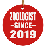 Zoologist Since 2019 - Circle Ornament