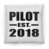 Pilot Established EST. 2018 - Throw Pillow