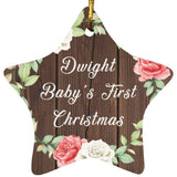 Dwight Baby's First Christmas - Star Ornament A
