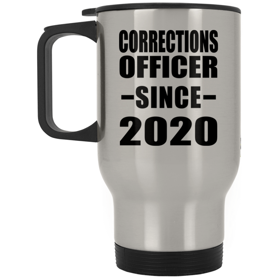 Corrections Officer Since 2020 - Silver Travel Mug