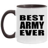 Best Army Ever - 11oz Accent Mug Black