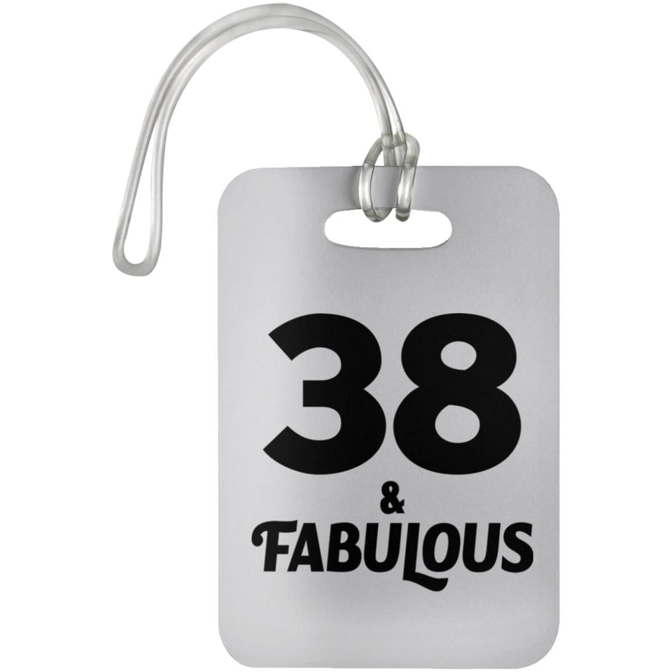 38th Birthday 38 & Fabulous - Luggage Bag Tag