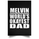Melvin World's Okayest Dad - Poster Portrait