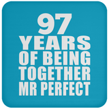 97th Anniversary 97 Years Of Being Mr Perfect - Drink Coaster