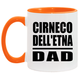 Cirneco Dell'etna Dad - 11oz Accent Mug Orange