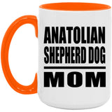 Anatolian Shepherd Dog Mom - 15oz Accent Mug Orange