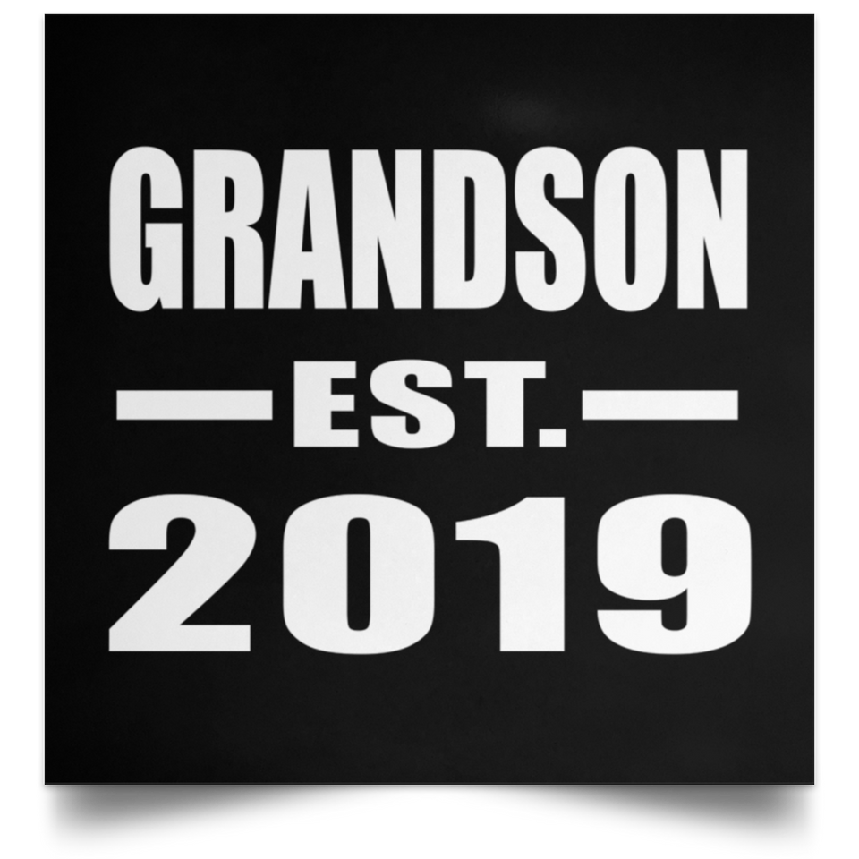 Grandson Established EST. 2019 - Poster Square