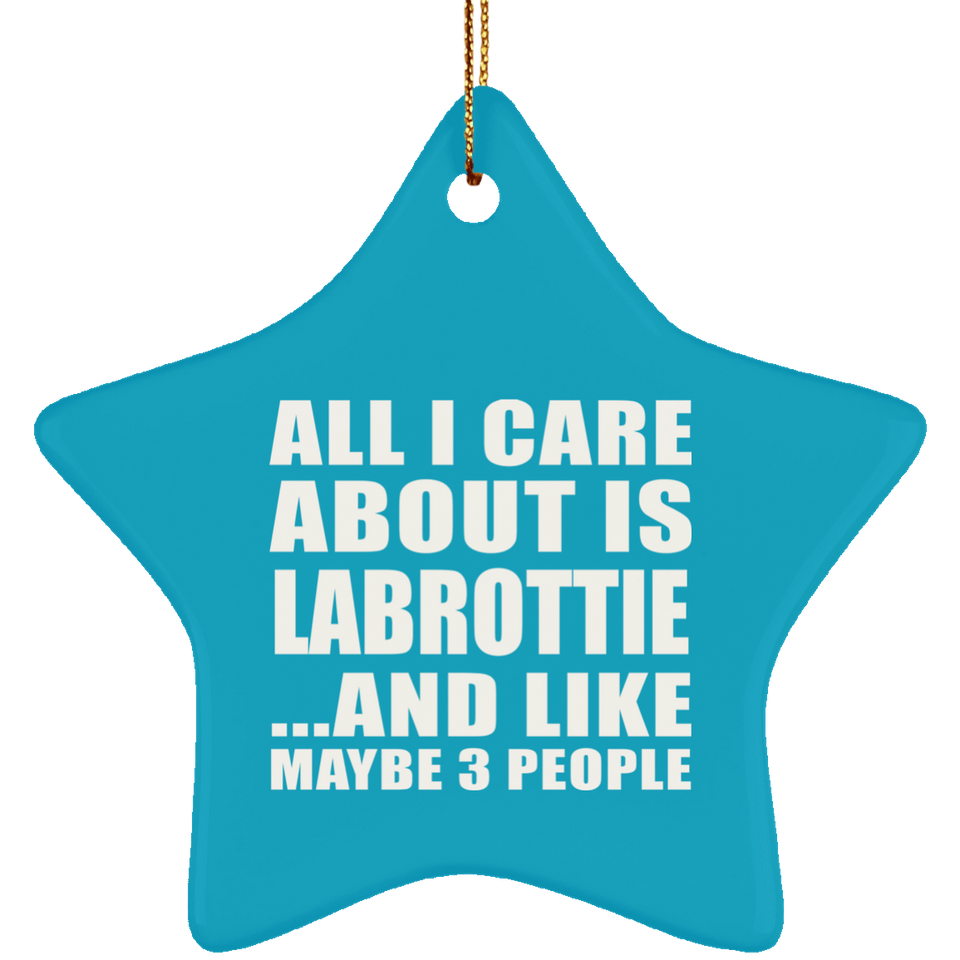 All I Care About Is Labrottie - Star Ornament