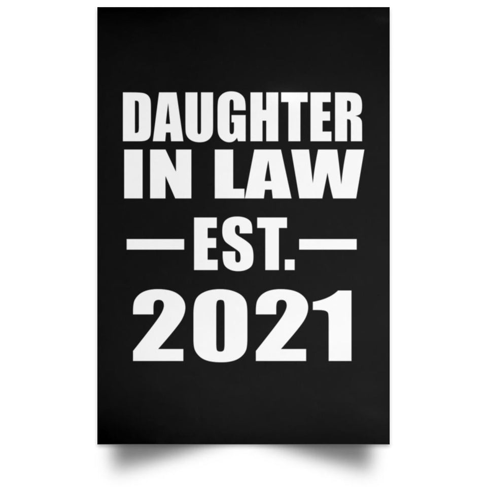 Daughter In Law Established EST. 2021 - Poster Portrait