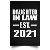 Daughter In Law Established EST. 2021 - Poster Portrait