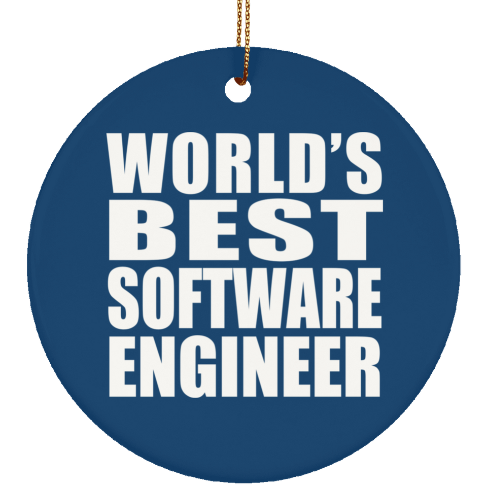 World's Best Software Engineer - Circle Ornament