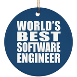 World's Best Software Engineer - Circle Ornament