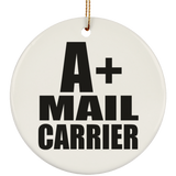 A+ Mail Carrier - Circle Ornament