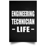 Engineering Technician Life - Poster Portrait